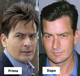 Charlie Sheen capelli